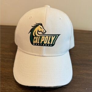 Cal Poly Mustangs White Cap
